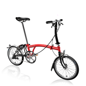 Bicicleta - Brompton - S3LU/+8/RD/BK/BRKM/REV Red/Black